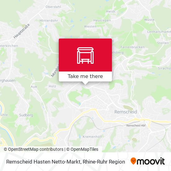 Remscheid Hasten Netto-Markt map