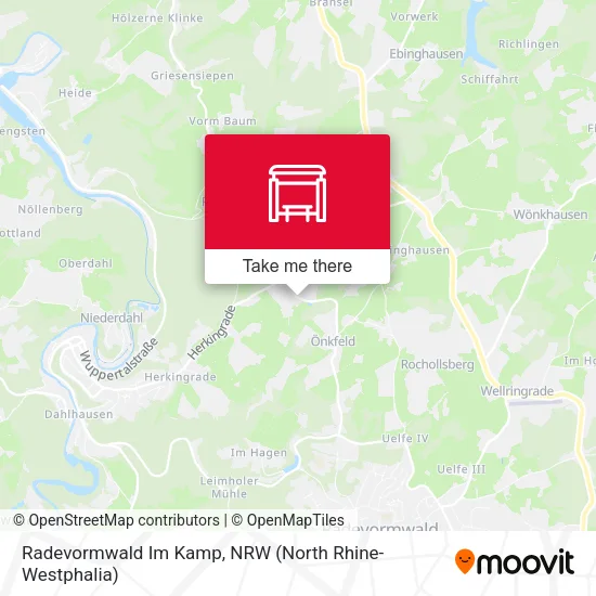 Карта Radevormwald Im Kamp
