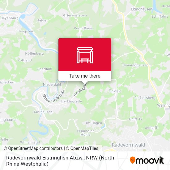 Карта Radevormwald Eistringhsn.Abzw.