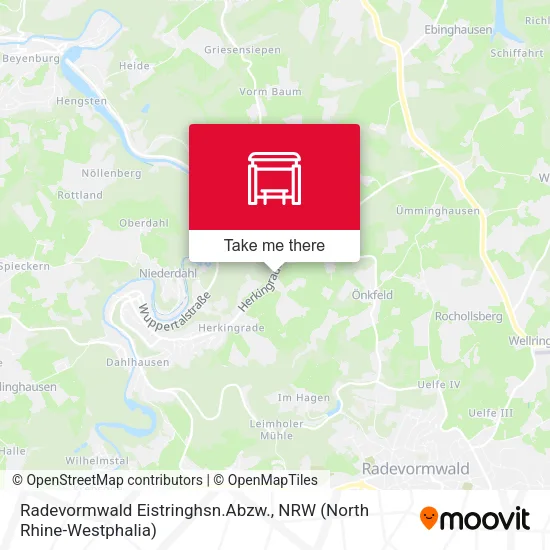 Карта Radevormwald Eistringhsn.Abzw.