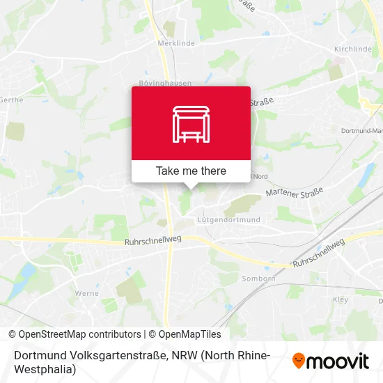 Dortmund Volksgartenstraße map