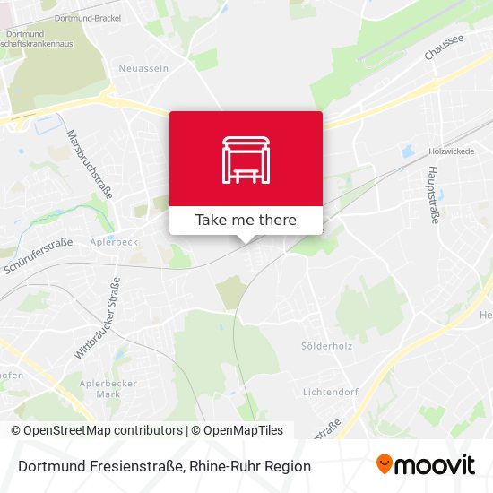 Dortmund Fresienstraße map