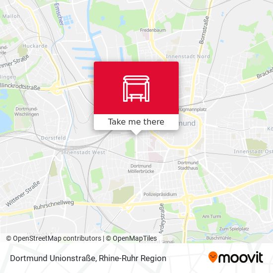 Dortmund Unionstraße map