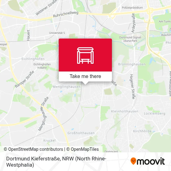 Dortmund Kieferstraße map