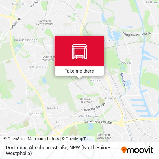 Dortmund Altenhennestraße map
