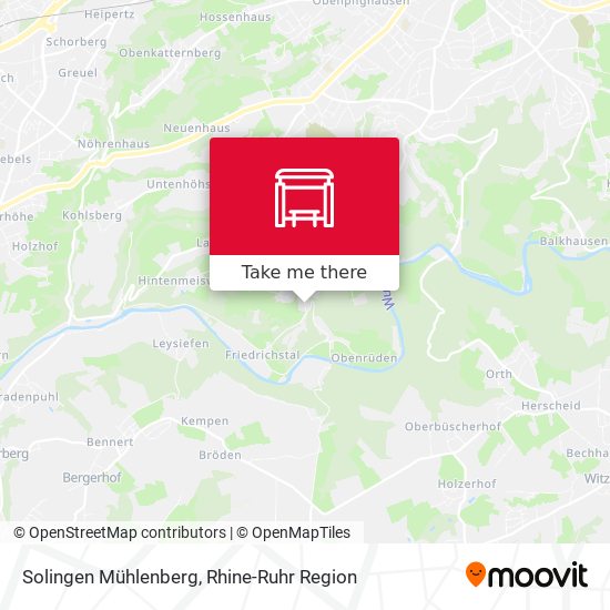 Solingen Mühlenberg map