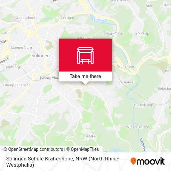 Карта Solingen Schule Krahenhöhe