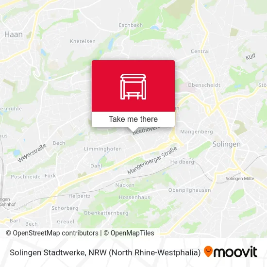 Карта Solingen Stadtwerke