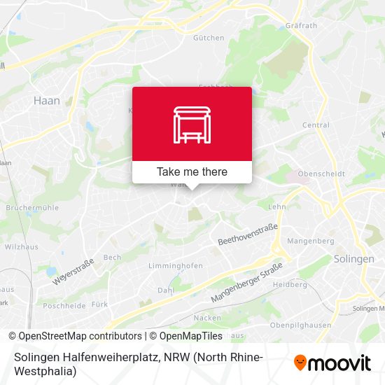 Карта Solingen Halfenweiherplatz
