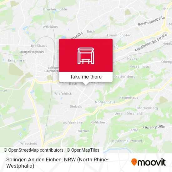 Карта Solingen An den Eichen