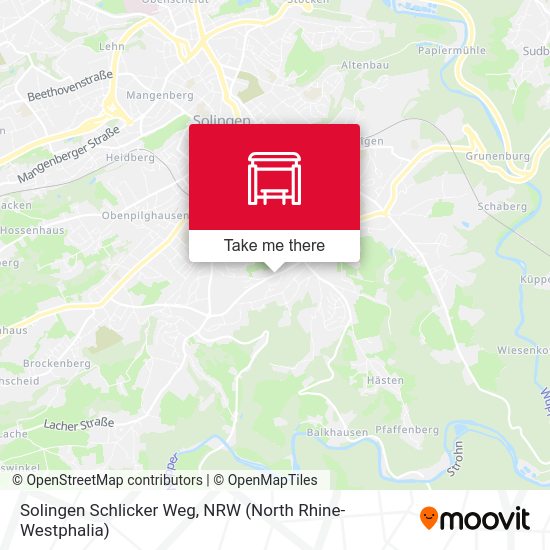 Solingen Schlicker Weg map