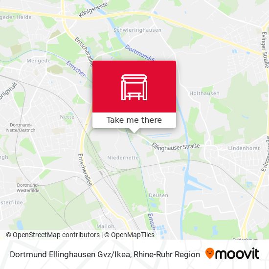 Dortmund Ellinghausen Gvz/Ikea map