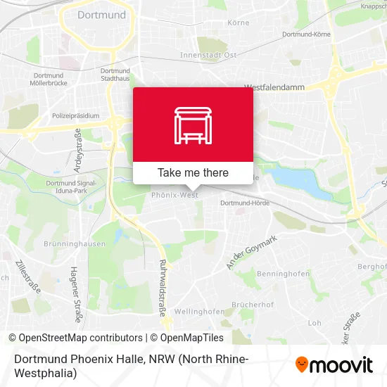 Карта Dortmund Phoenix Halle