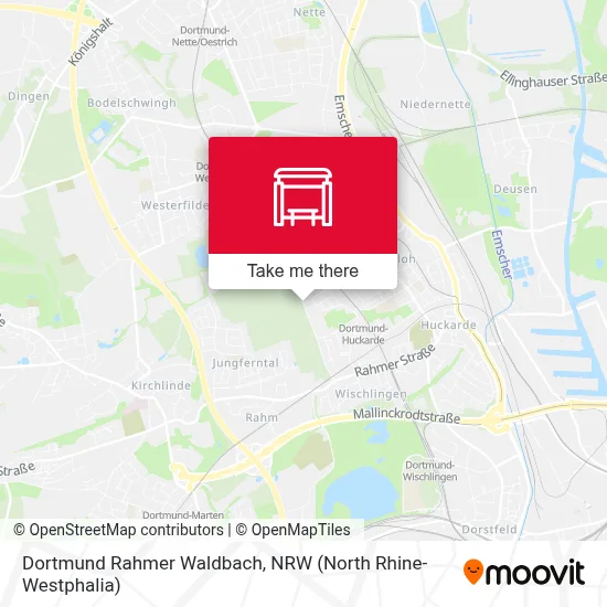 Dortmund Rahmer Waldbach map