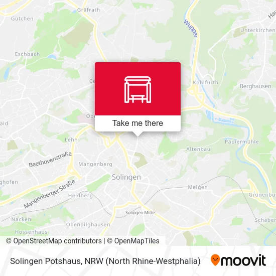 Карта Solingen Potshaus