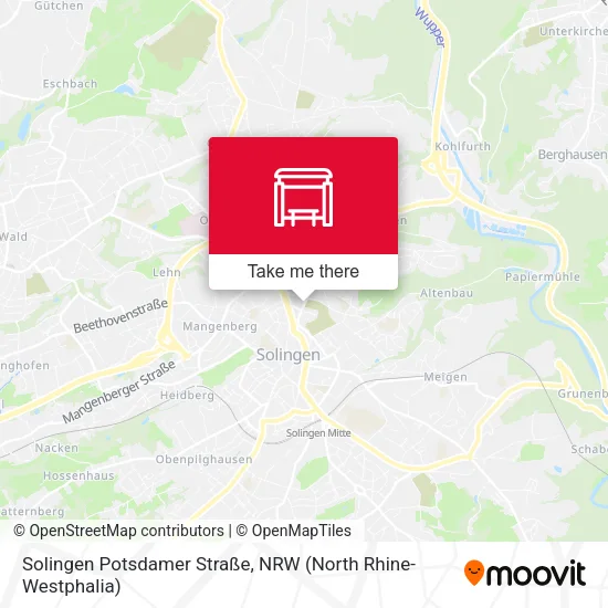 Карта Solingen Potsdamer Straße