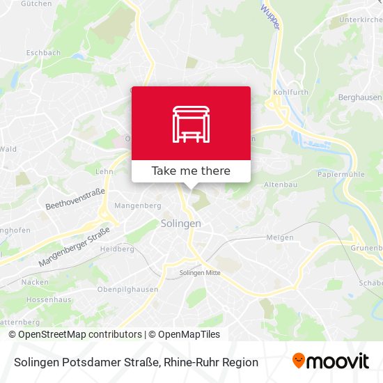 Solingen Potsdamer Straße map