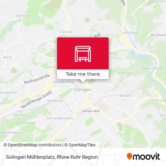 Solingen Mühlenplatz map