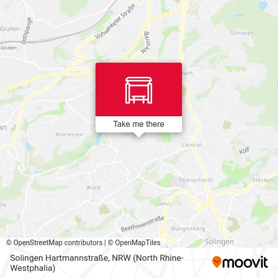 Solingen Hartmannstraße map