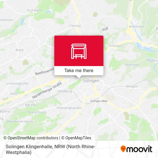 Solingen Klingenhalle map
