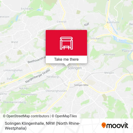 Solingen Klingenhalle map