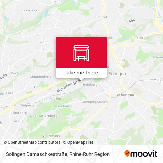 Solingen Damaschkestraße map