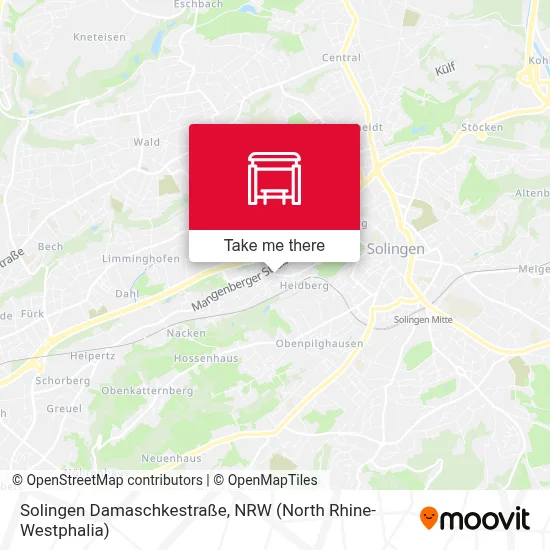 Solingen Damaschkestraße map