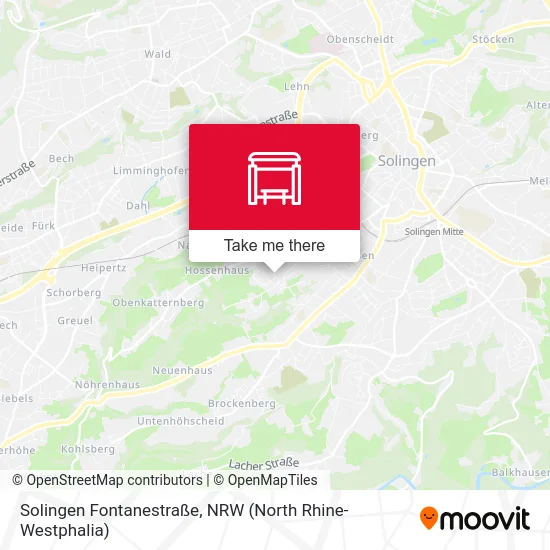 Solingen Fontanestraße map
