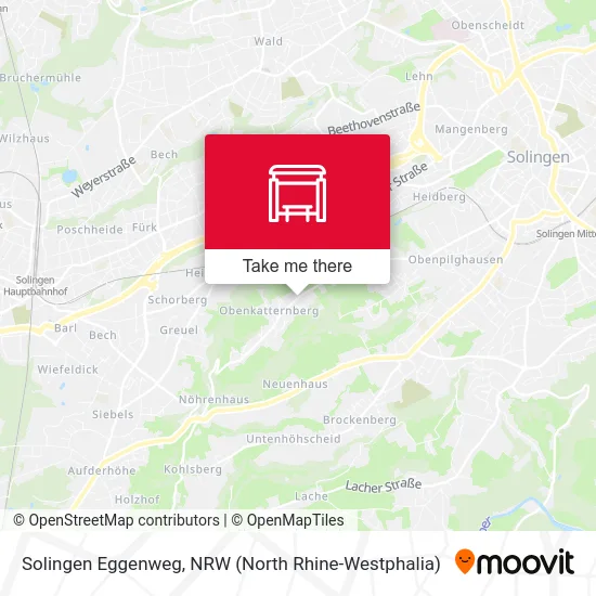 Solingen Eggenweg map