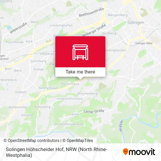 Карта Solingen Höhscheider Hof