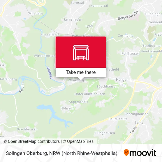 Solingen Oberburg map