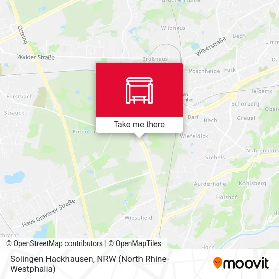 Карта Solingen Hackhausen