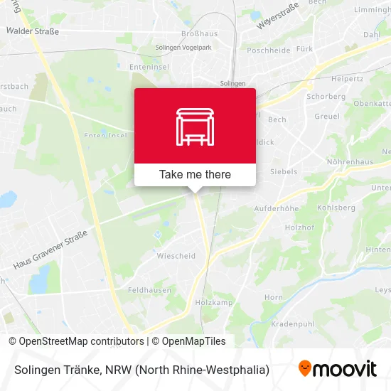 Карта Solingen Tränke