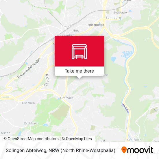 Solingen Abteiweg map