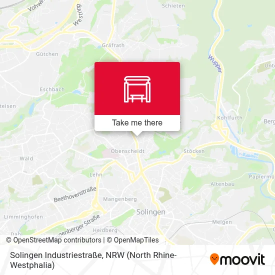 Solingen Industriestraße map