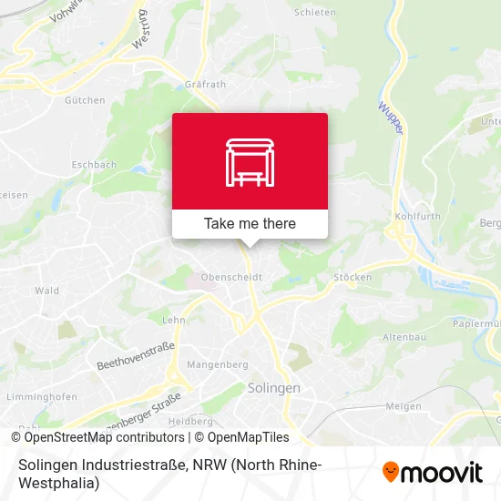 Solingen Industriestraße map