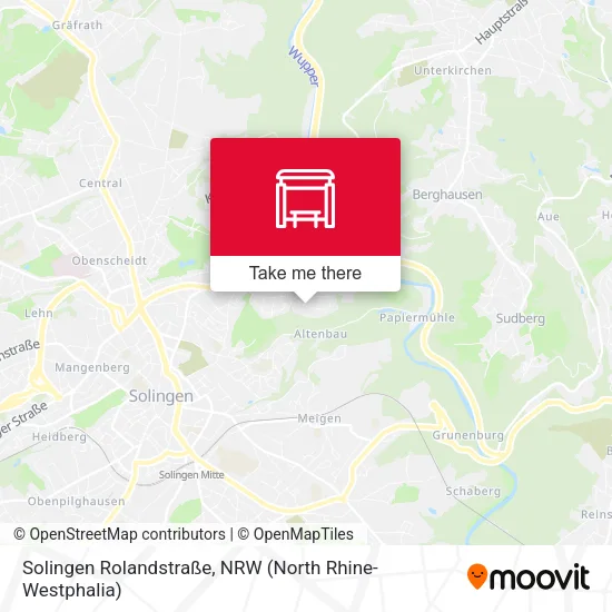 Карта Solingen Rolandstraße