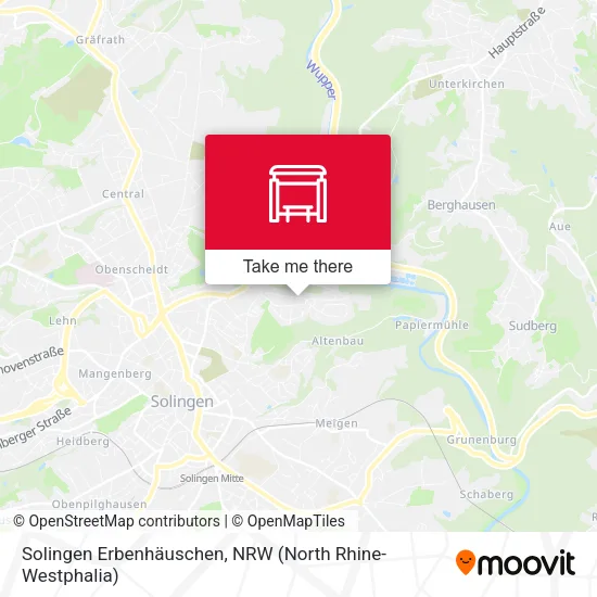 Карта Solingen Erbenhäuschen