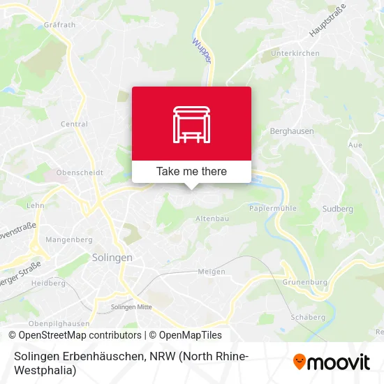 Карта Solingen Erbenhäuschen