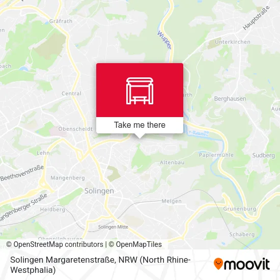 Карта Solingen Margaretenstraße