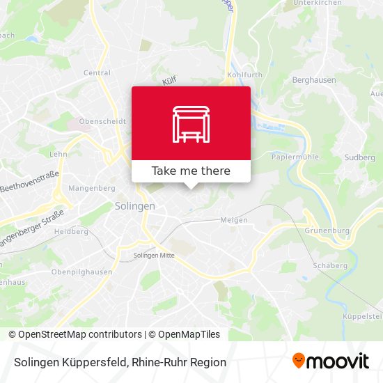 Solingen Küppersfeld map