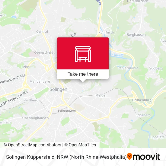 Карта Solingen Küppersfeld