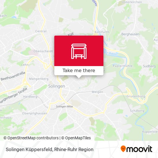 Solingen Küppersfeld map