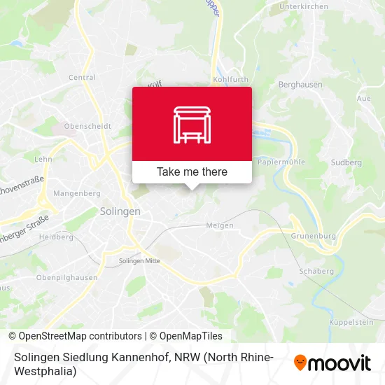 Карта Solingen Siedlung Kannenhof