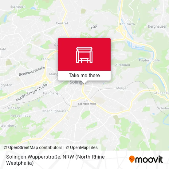 Карта Solingen Wupperstraße
