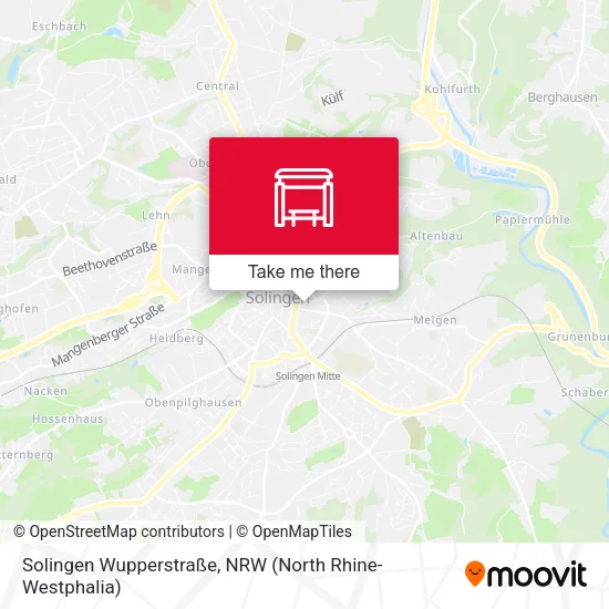 Карта Solingen Wupperstraße
