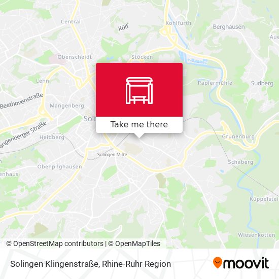 Solingen Klingenstraße map