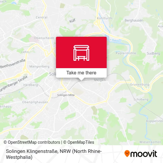Solingen Klingenstraße map