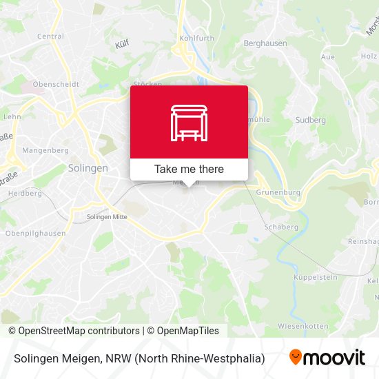 Карта Solingen Meigen