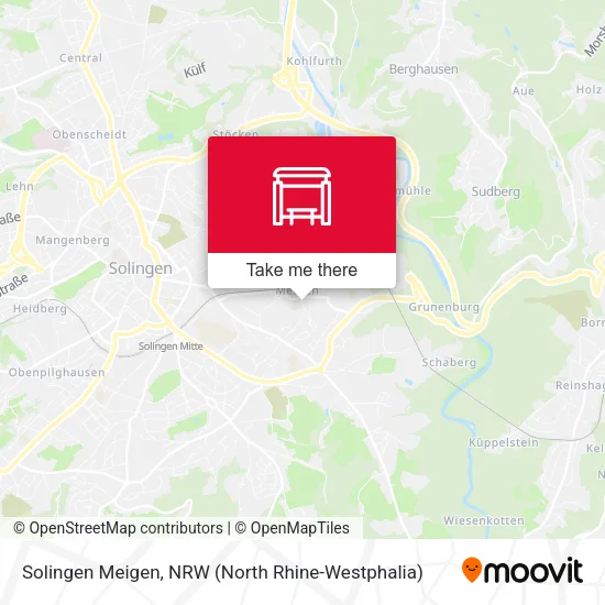 Карта Solingen Meigen